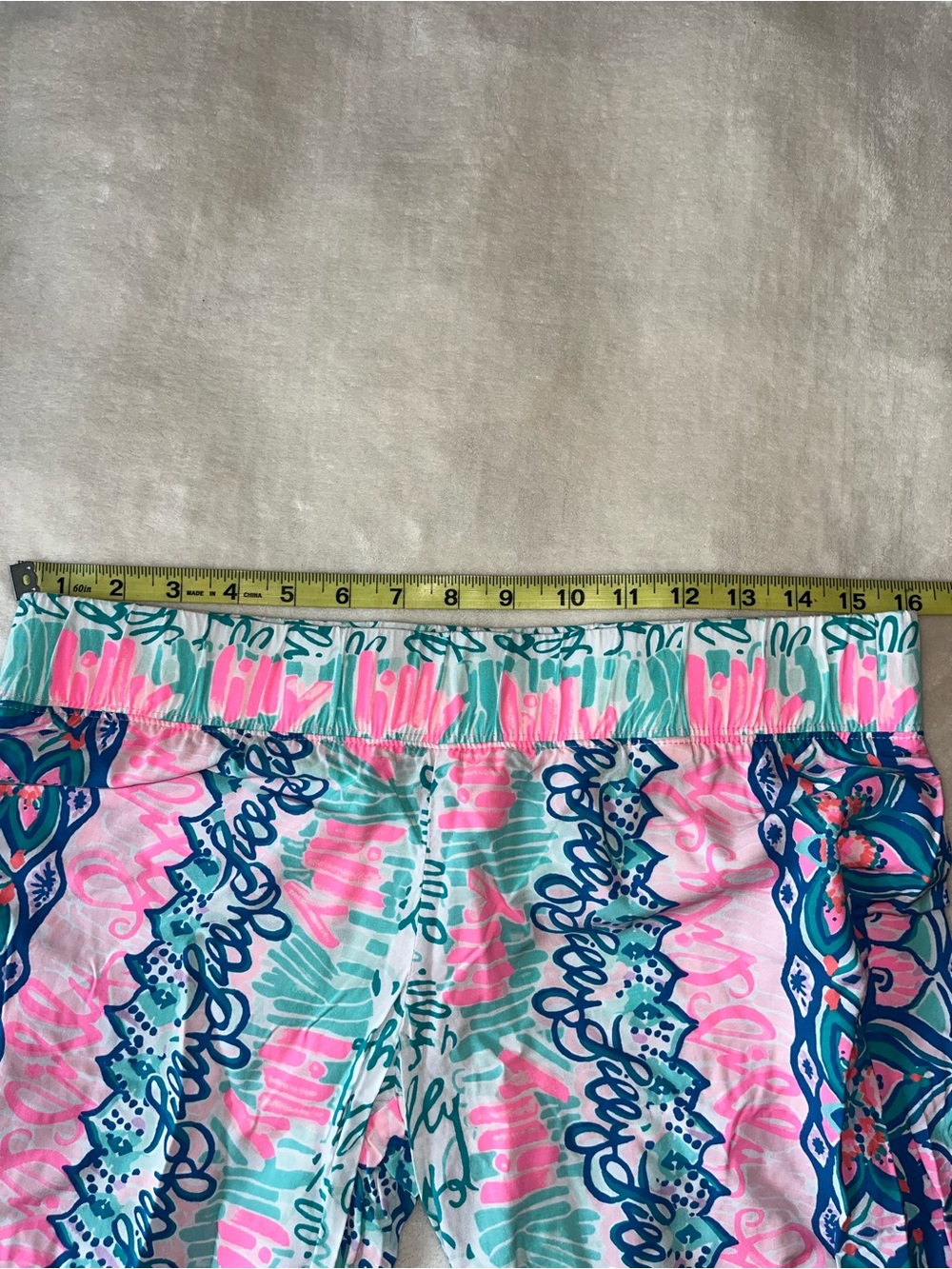Lilly Pulitzer Bal Harbour Palazzo Pant Pink & Blue Wide-Leg Lounge Soft Pants S - Picture 8 of 9